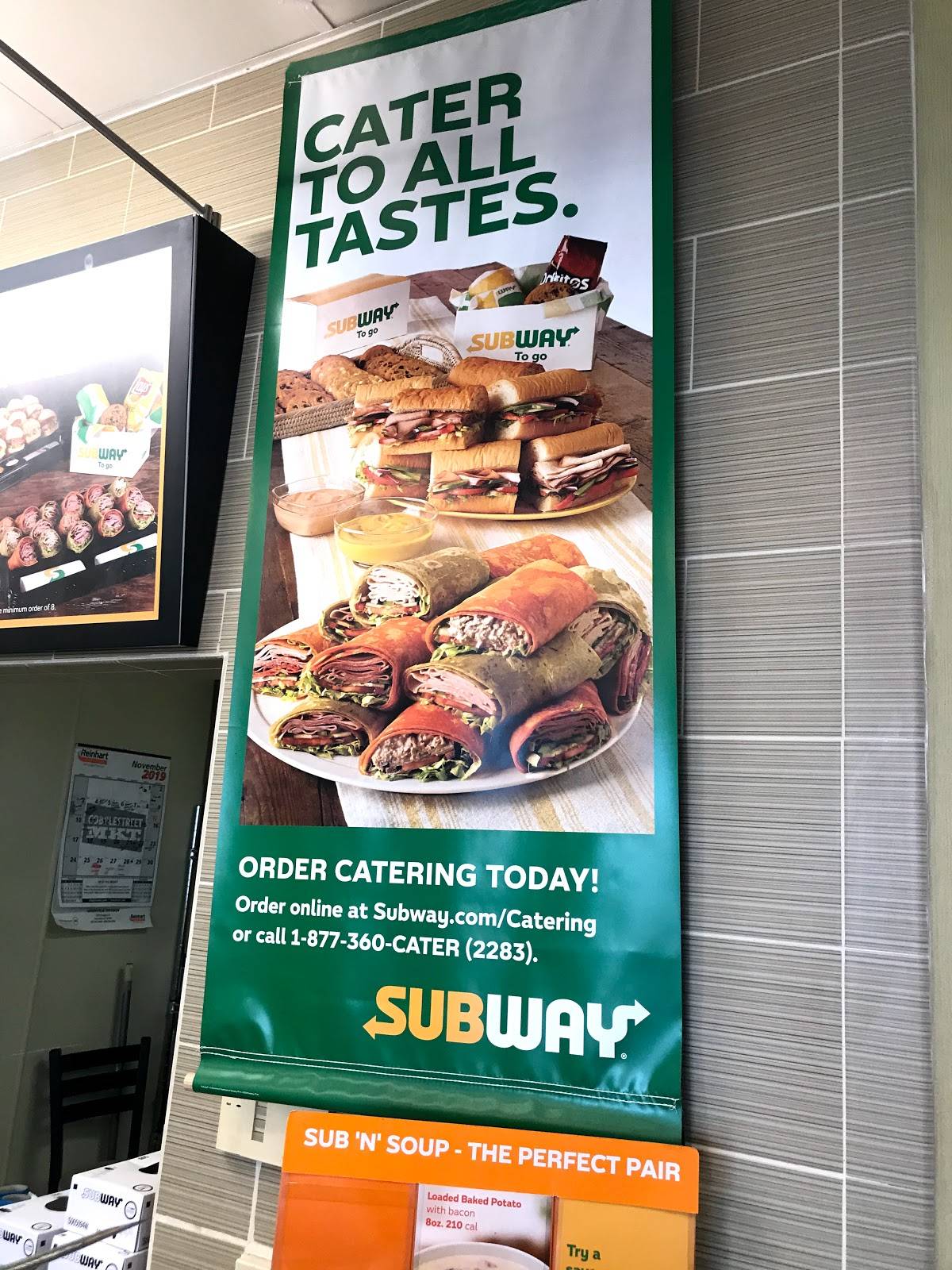 Subway меню