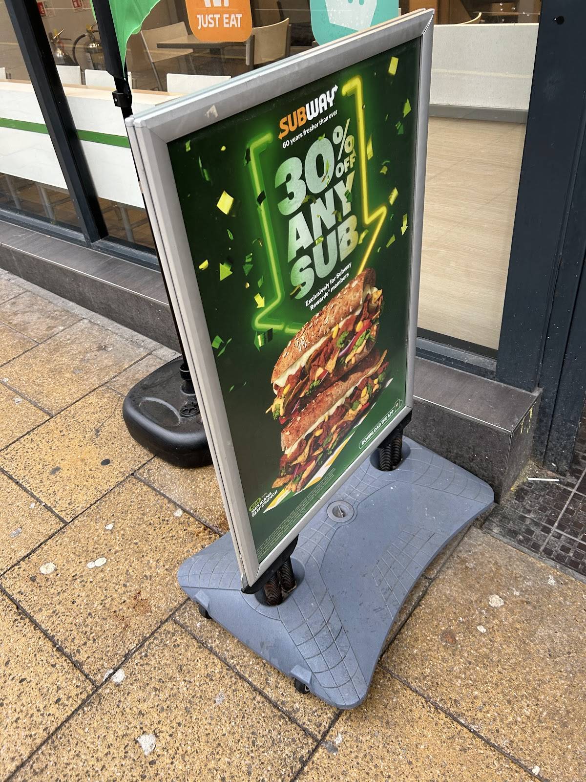 Subway меню