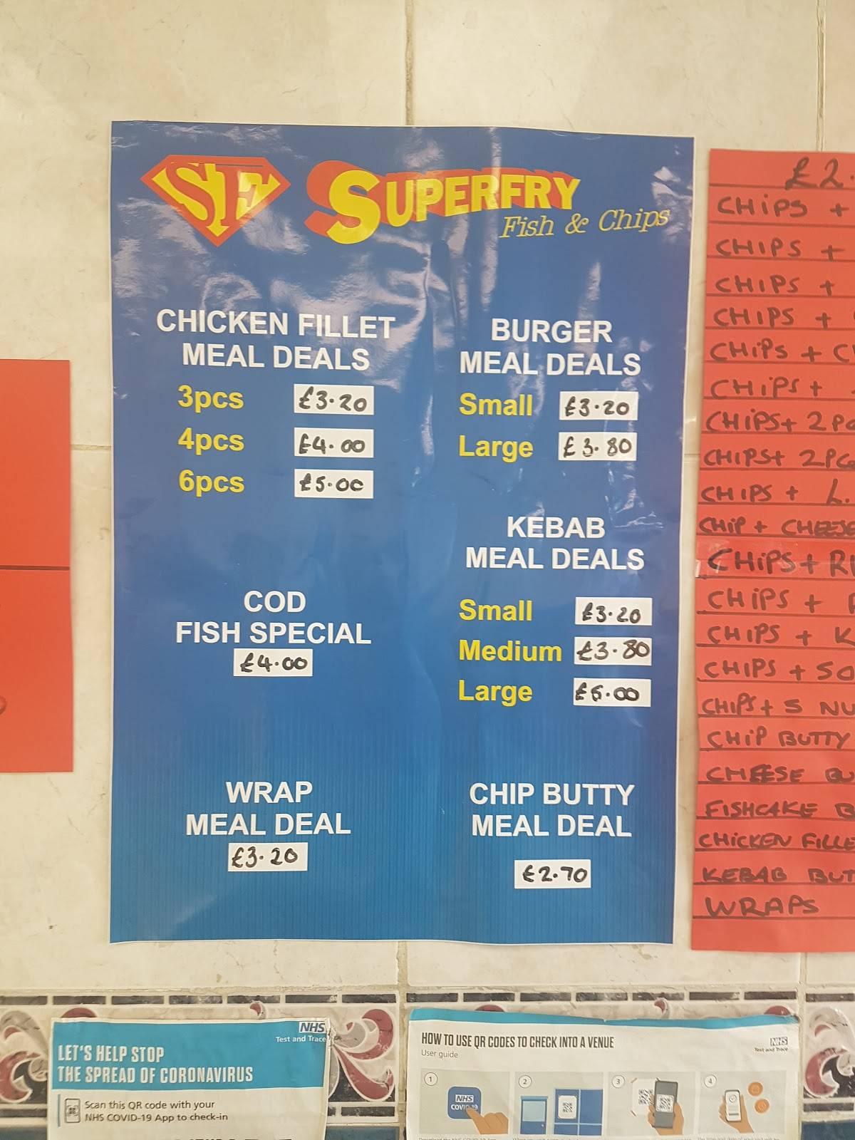 SuperFry меню