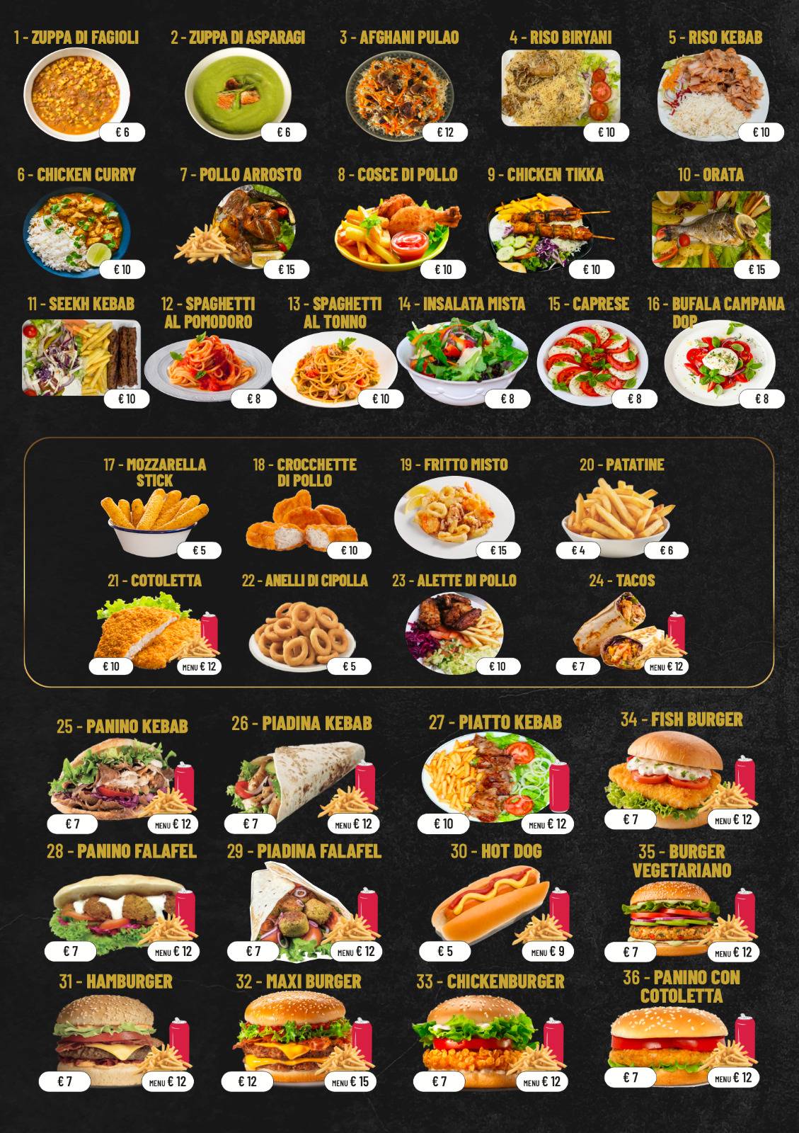 Swat kebab e pizzeria меню