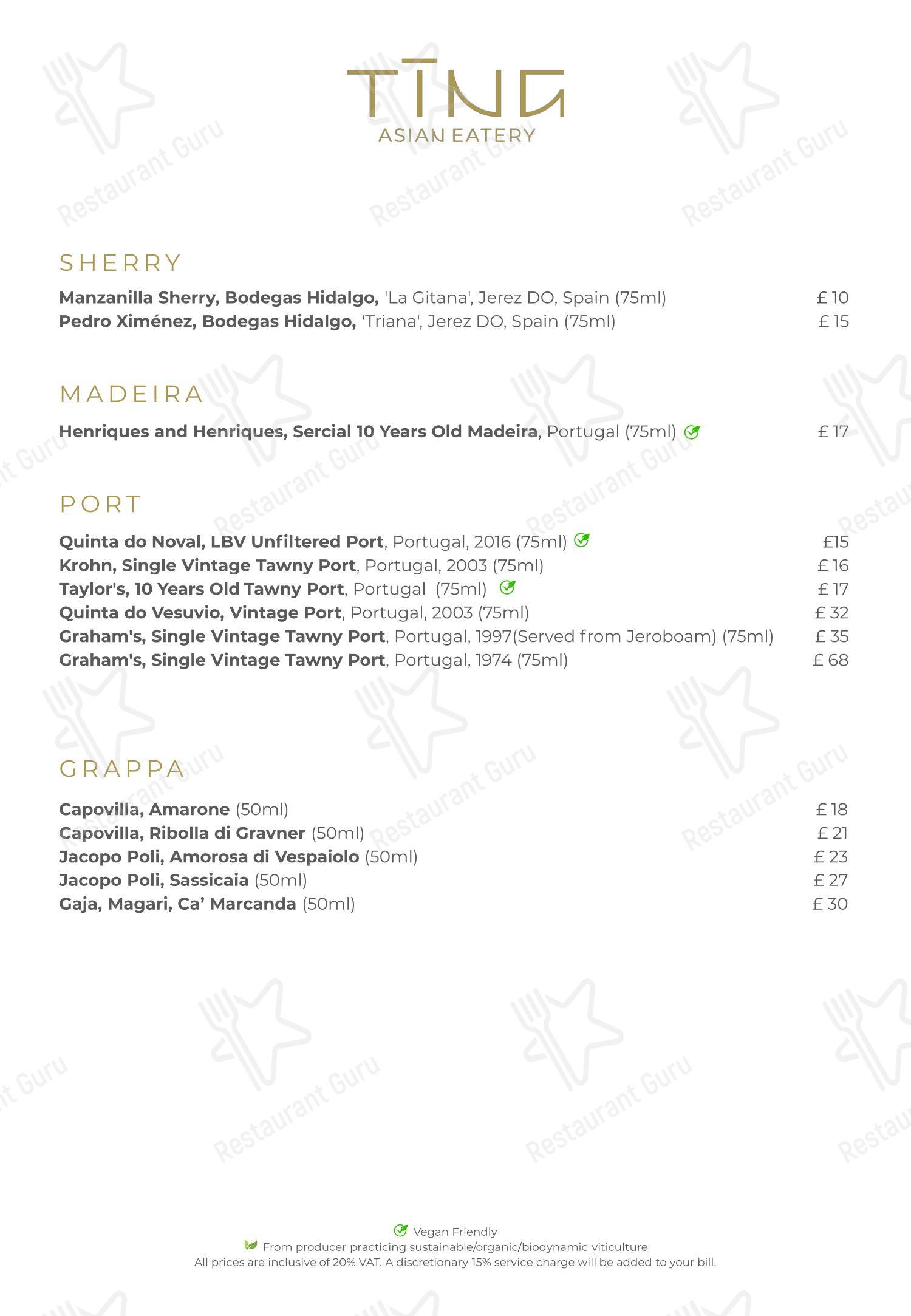 Меню ресторана TĪNG - Boronia Catering Menu Pack
