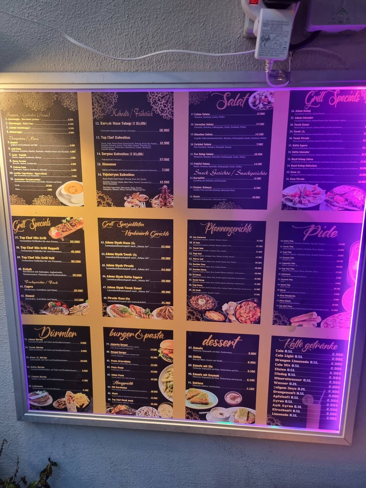 TOP CHEF RESTAURANT PASSAU меню