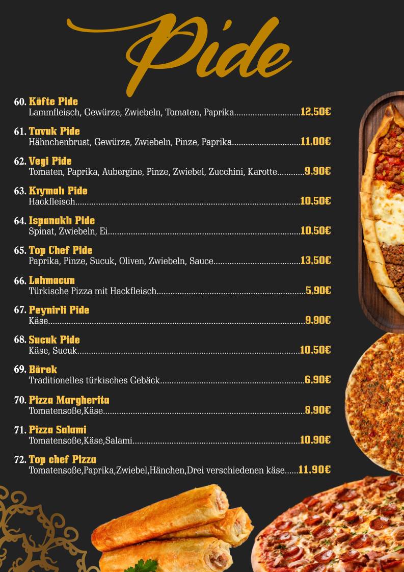 TOP CHEF RESTAURANT PASSAU меню