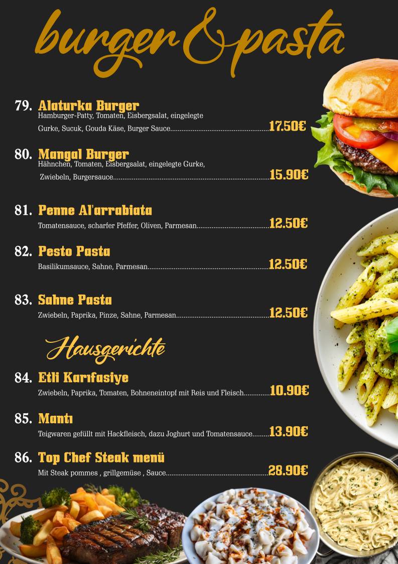 TOP CHEF RESTAURANT PASSAU меню