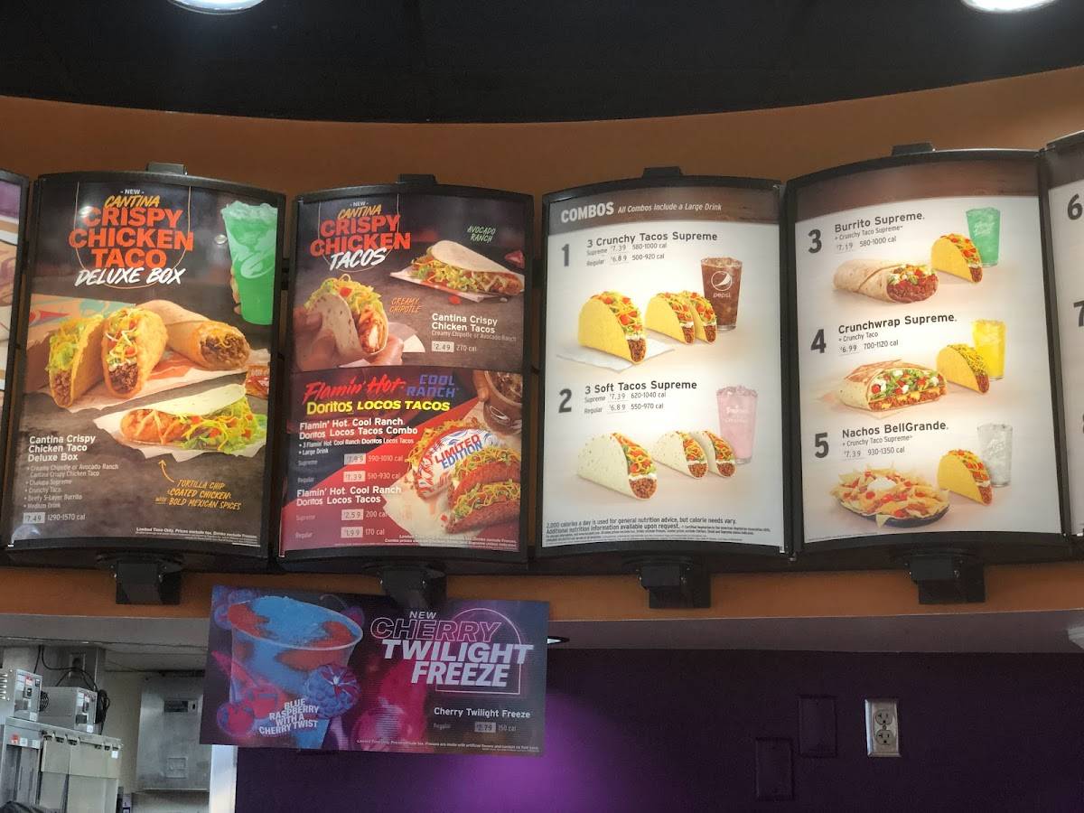 Taco Bell меню