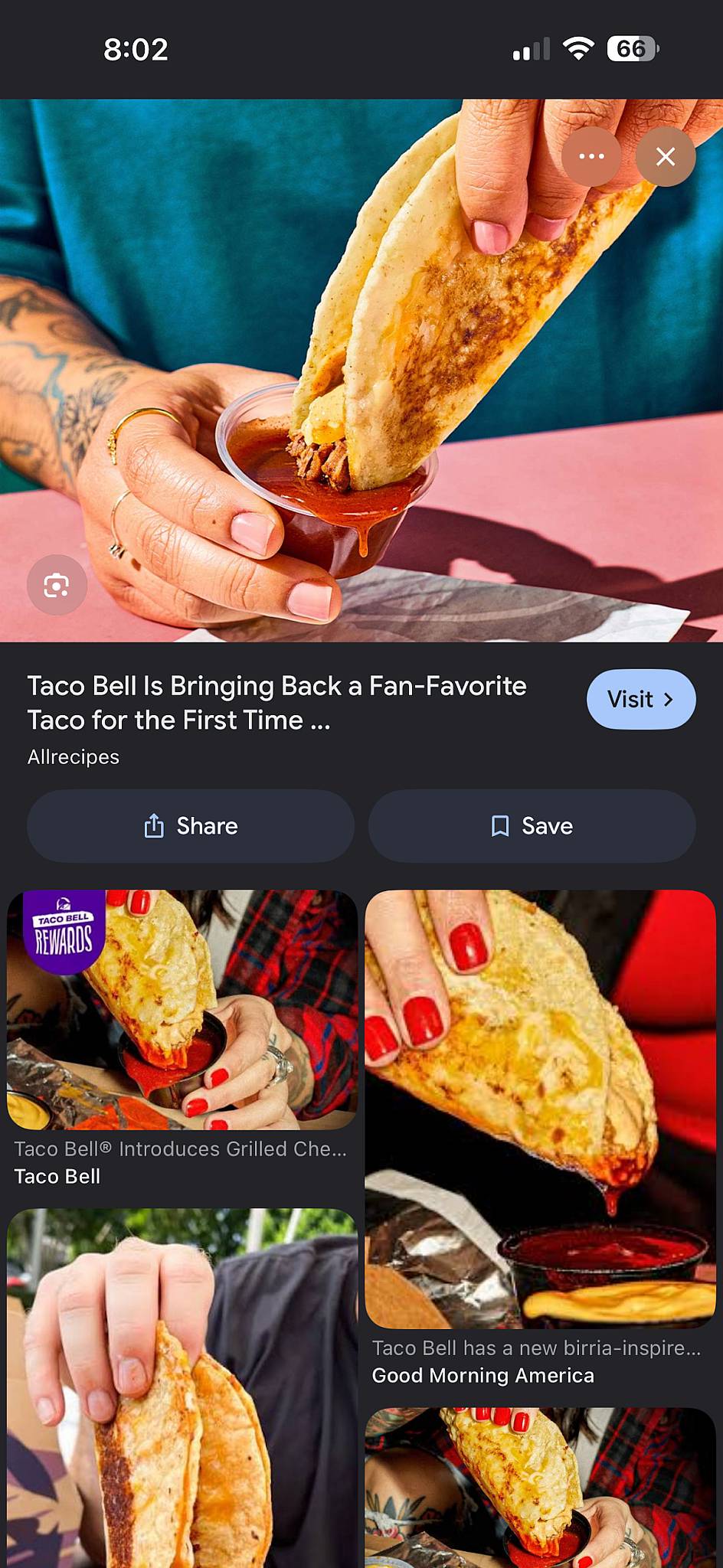Taco Bell меню