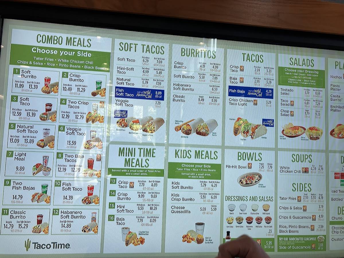 Taco Time меню