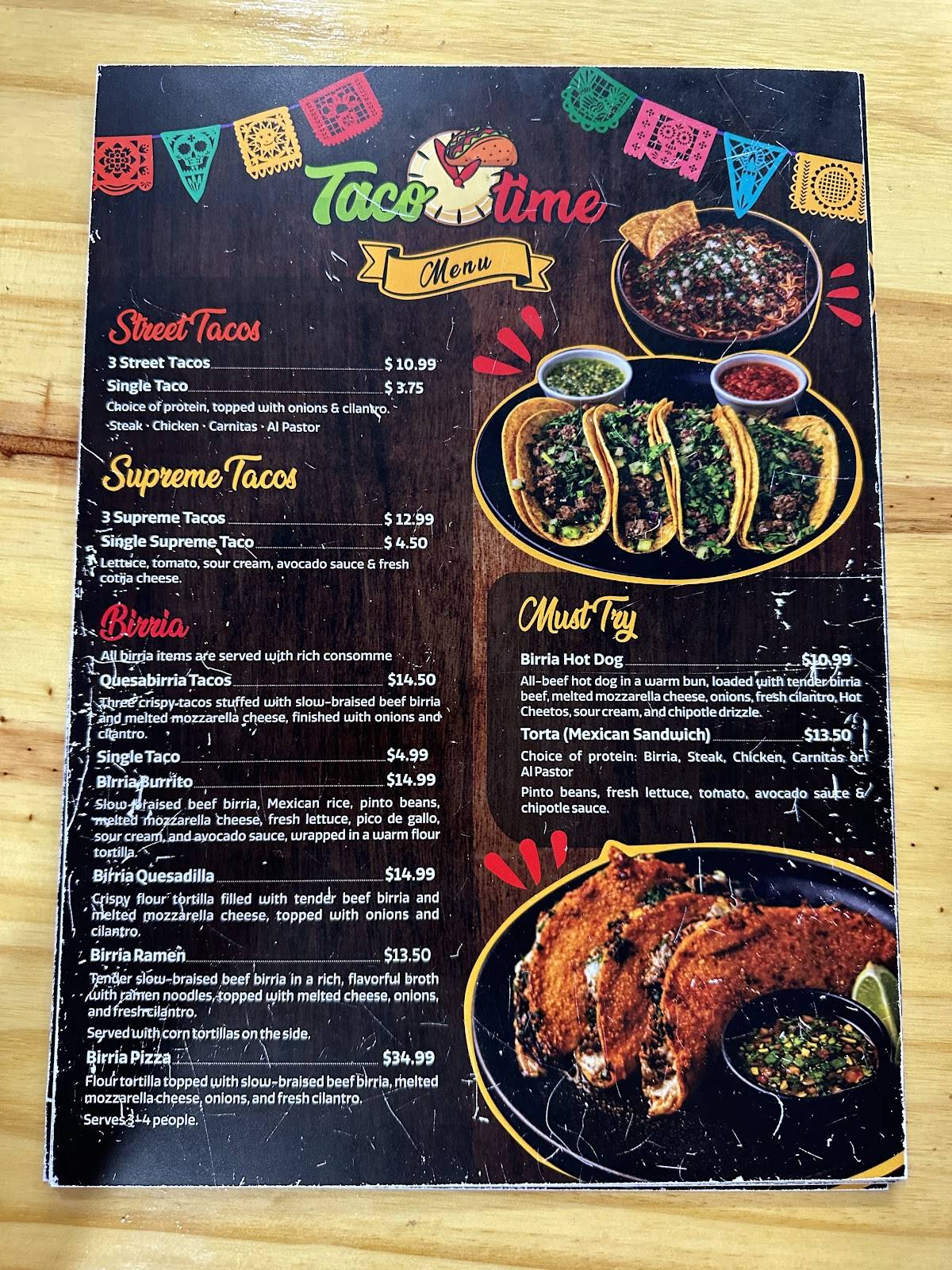 Taco Time Port Richey меню