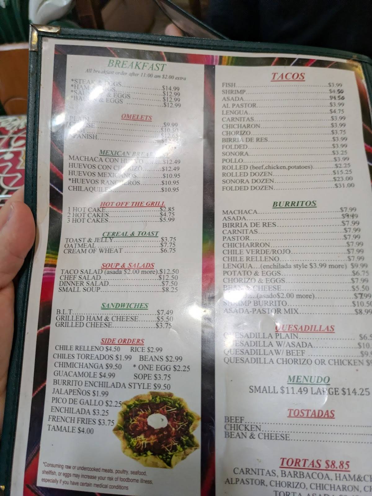 Tacos Mi Rancho Mexican меню