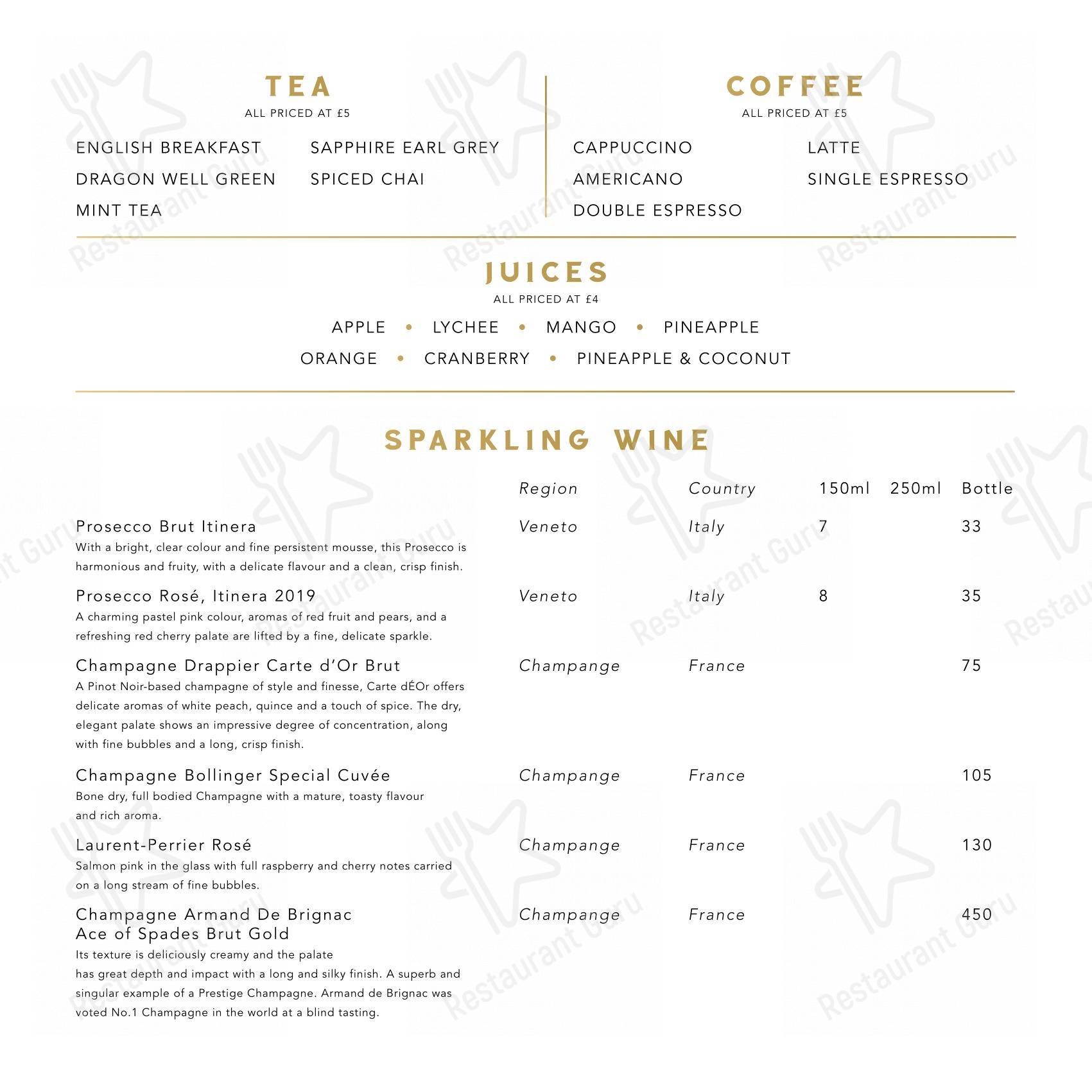 Tarshish в Лондоне - Lunch Menu