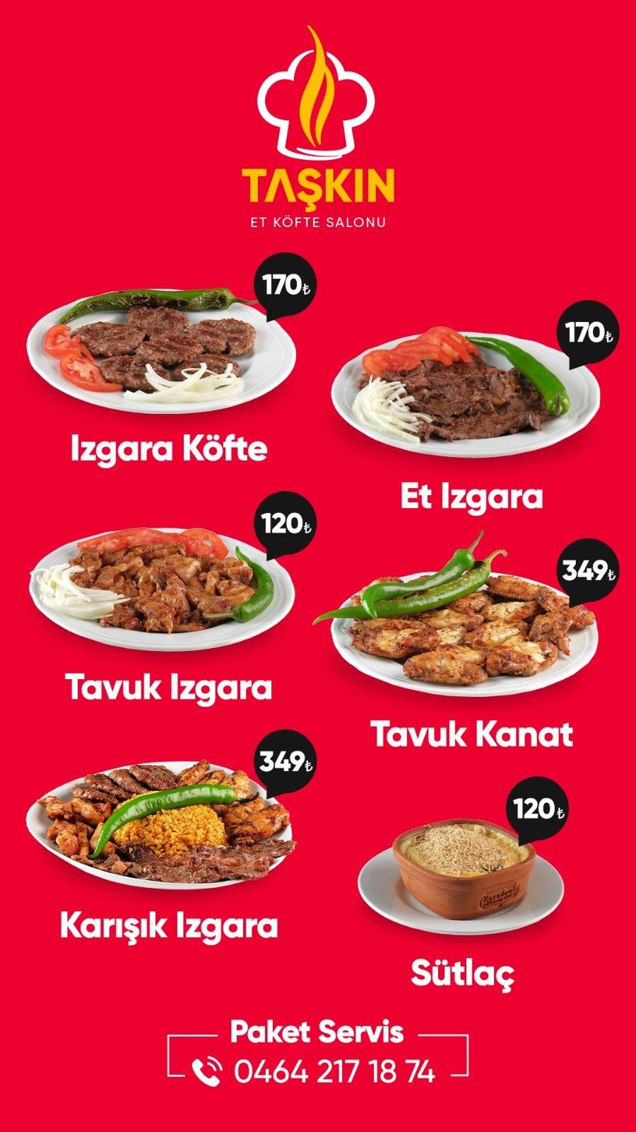 Taskin Et Kofte меню