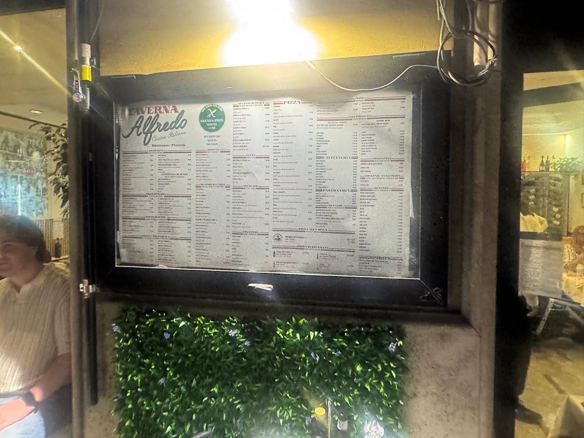 Taverna Alfredo меню