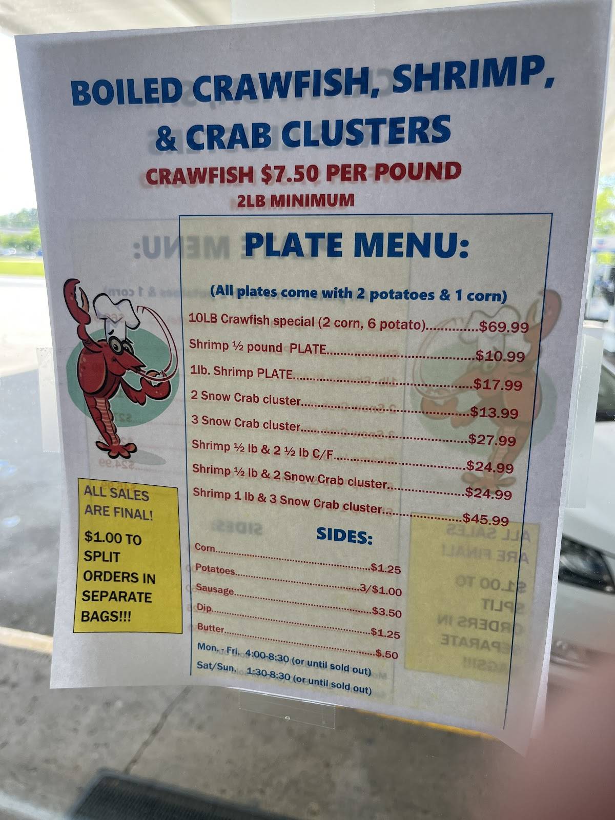 Tech Drive Crawfish меню