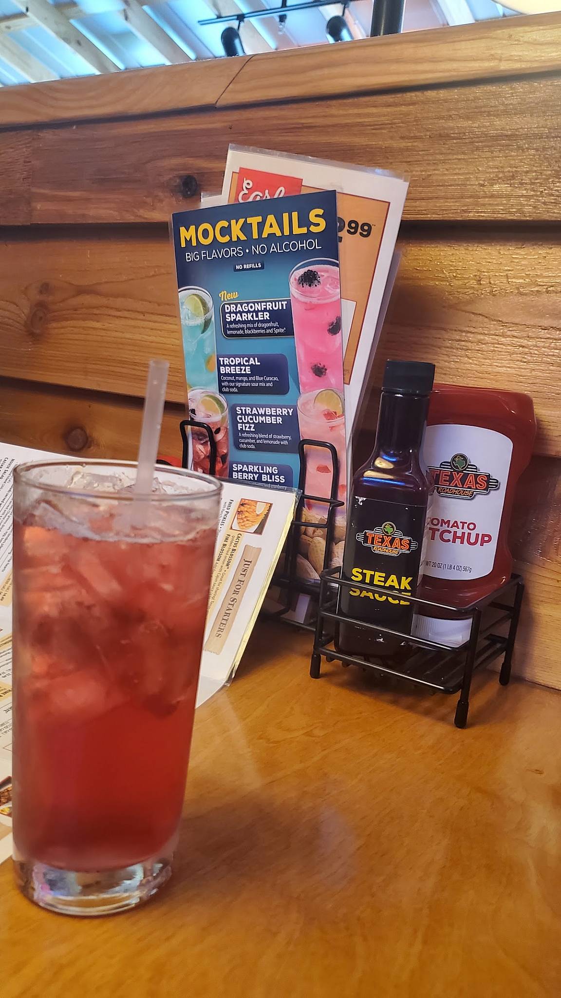 Texas Roadhouse меню