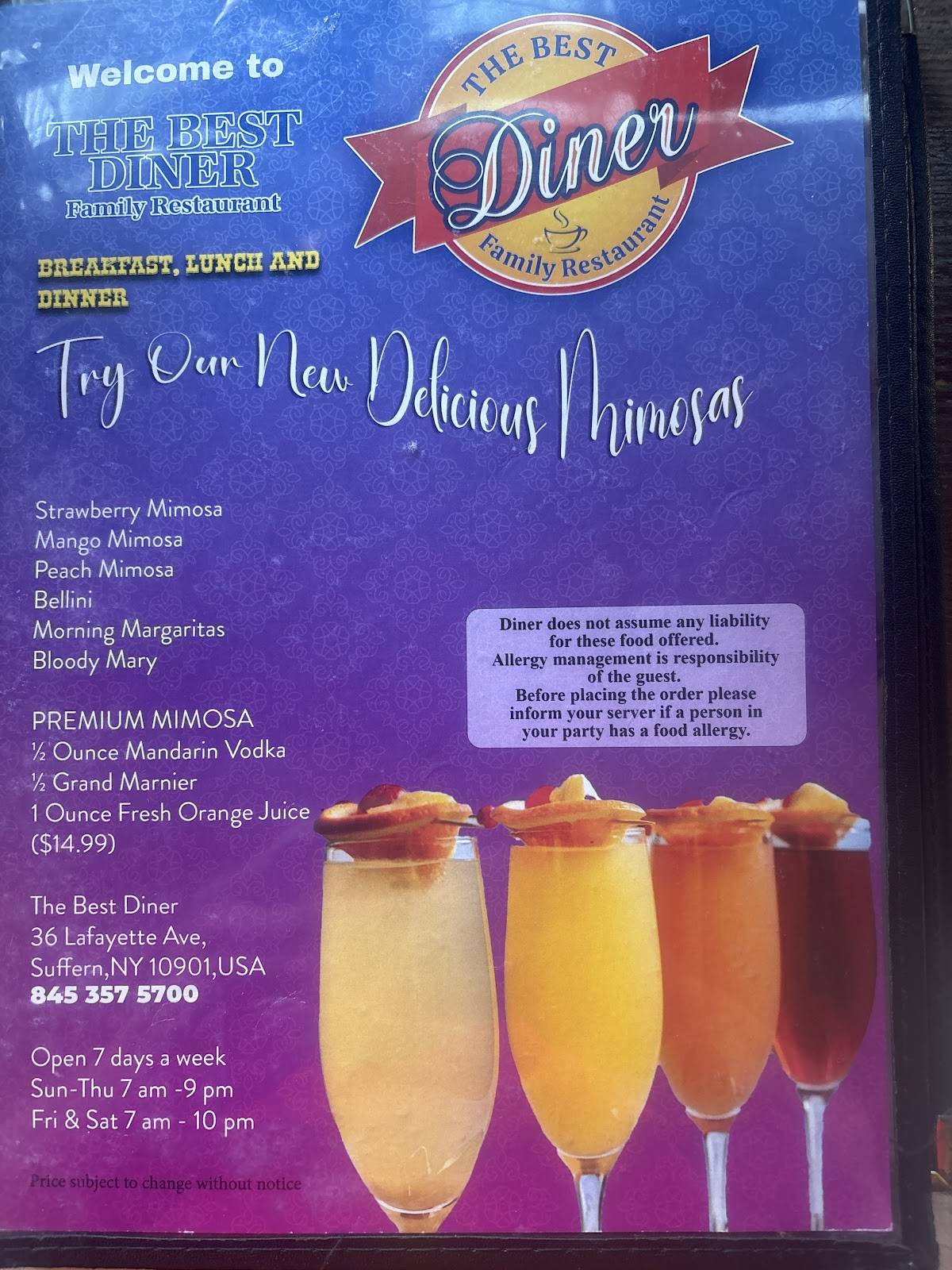 The Best Diner - Family Restaurant меню