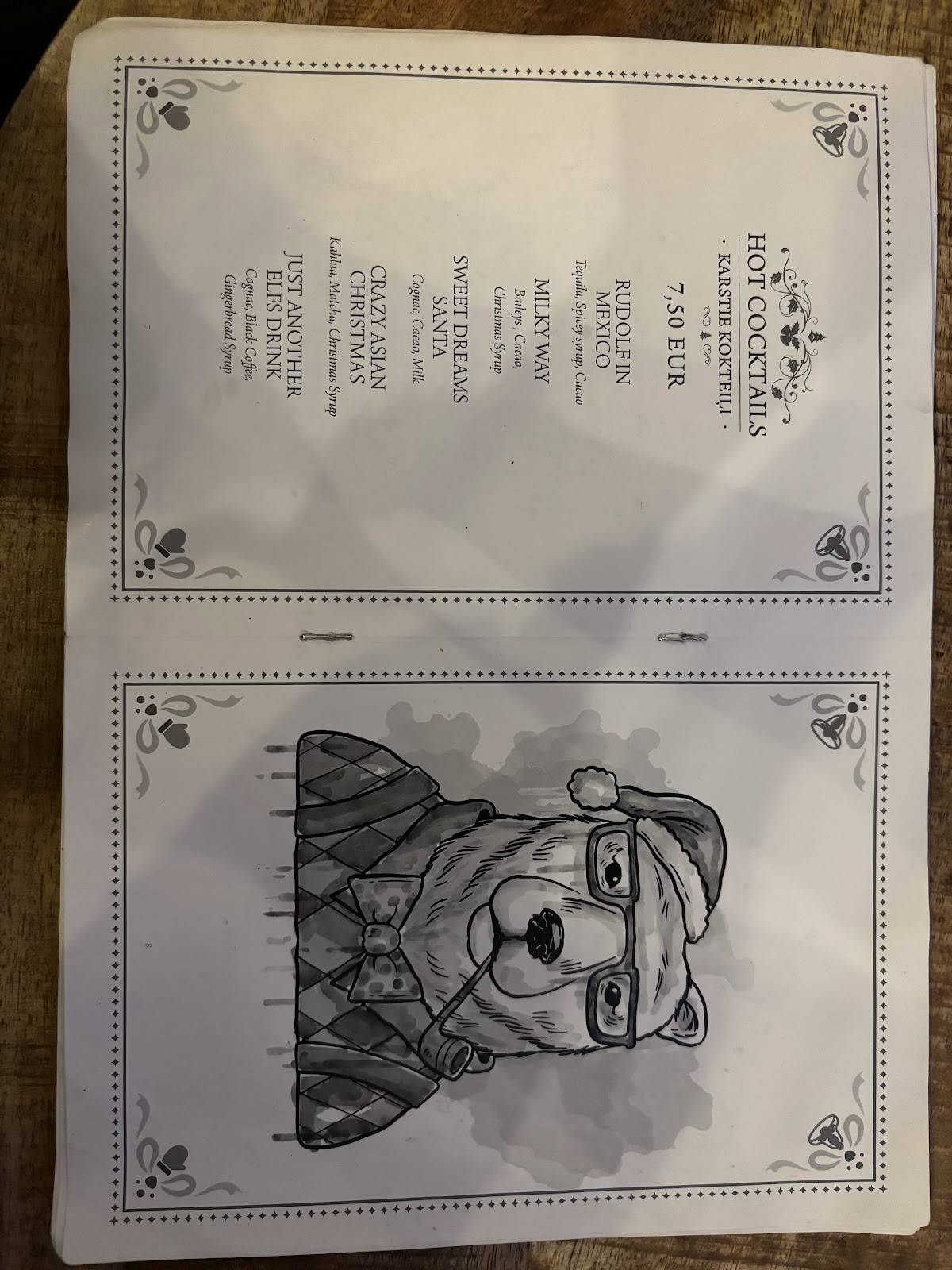 The Christmas Bar Riga by This Place Doesn't Need A Name меню