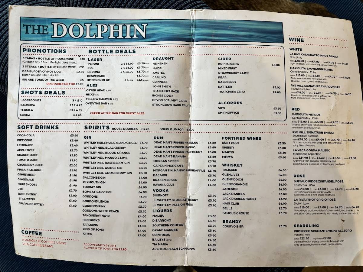 The Dolphin меню