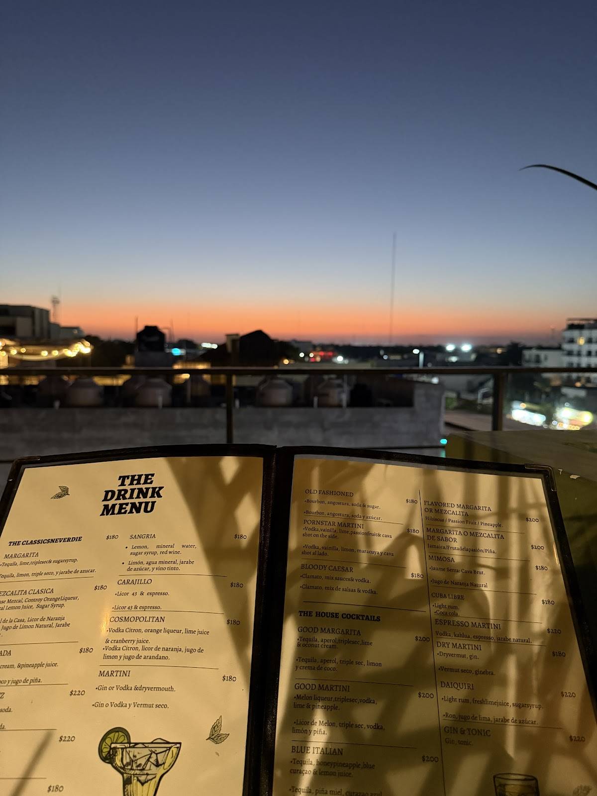 The Good Italian - ROOFTOP GARDEN меню