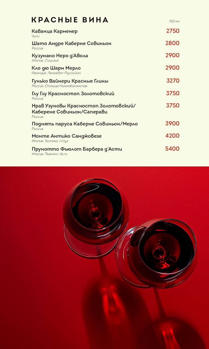 Оптимист, бар-ресторан меню