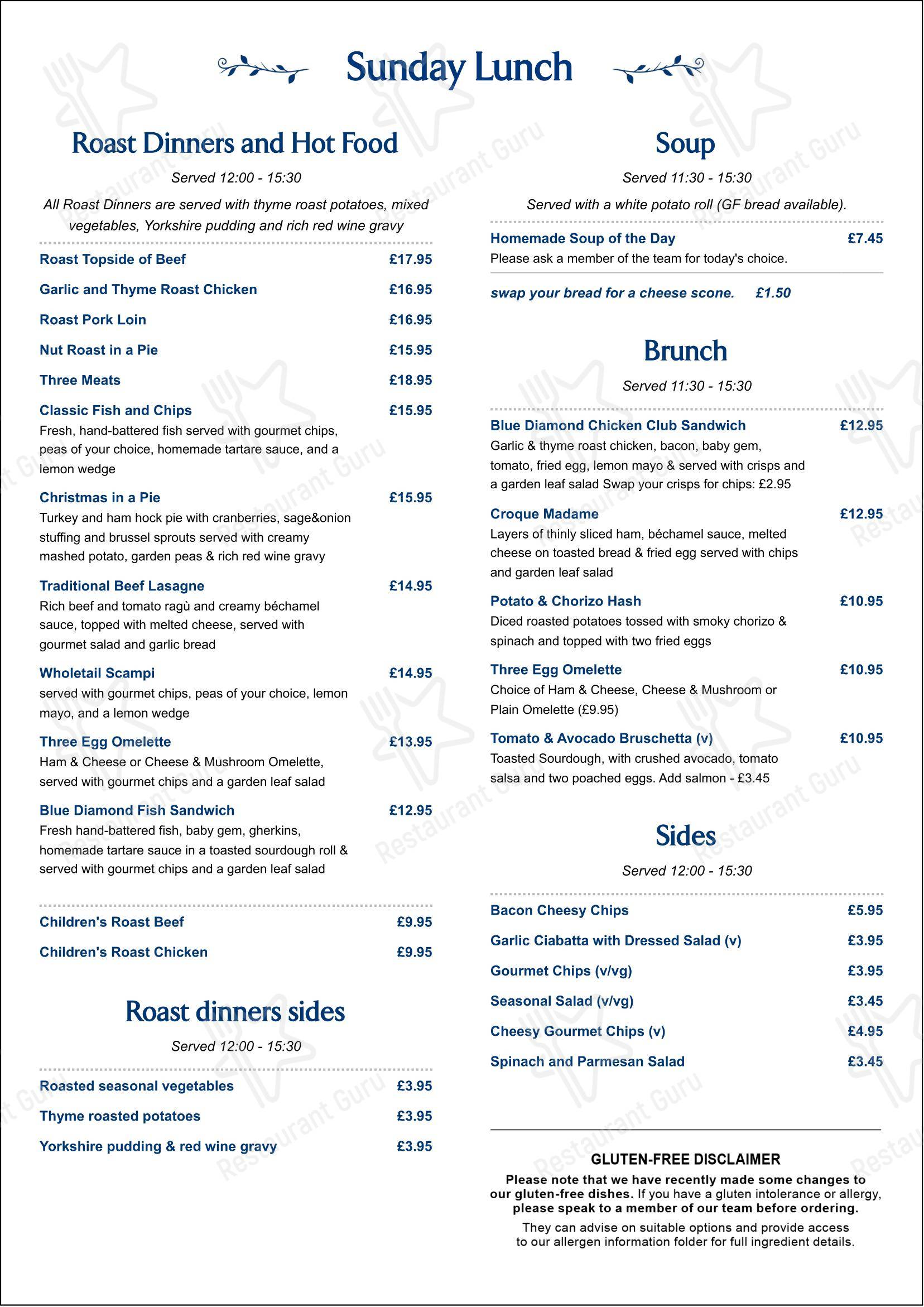 Меню напитков ресторана The Parlour at Springfields Home & Garden в Спалдинге