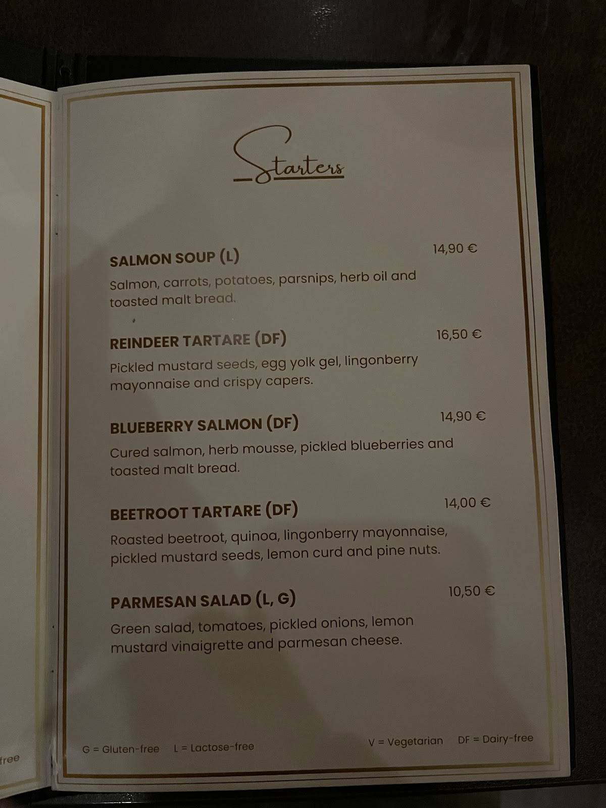 Three Elves Restaurant & Lobby Bar меню