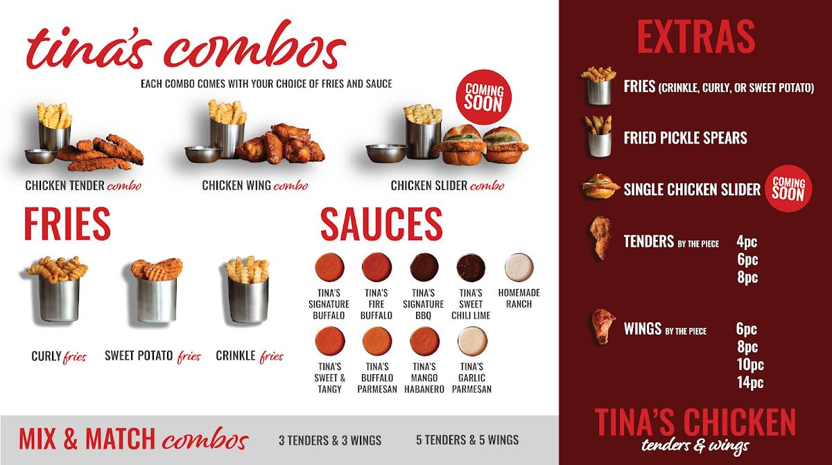 Tina's Chicken меню