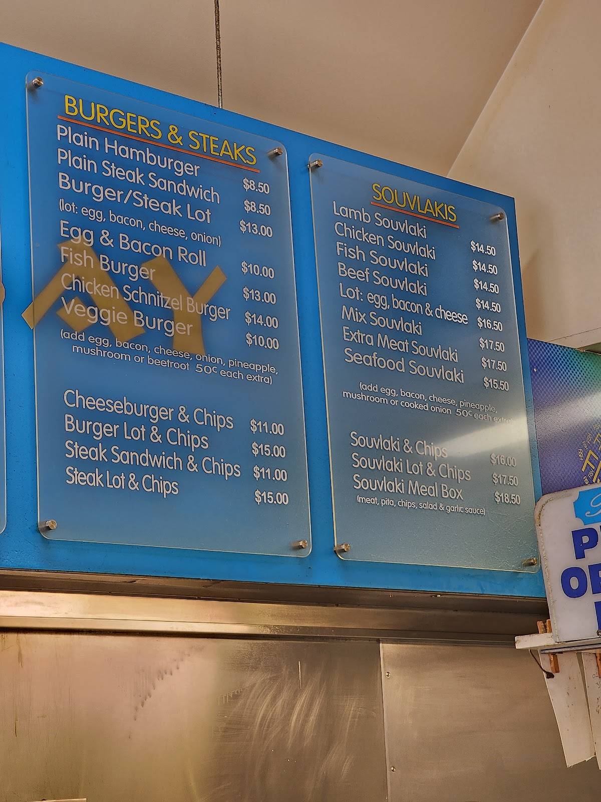 Bluebay Fish Shop меню