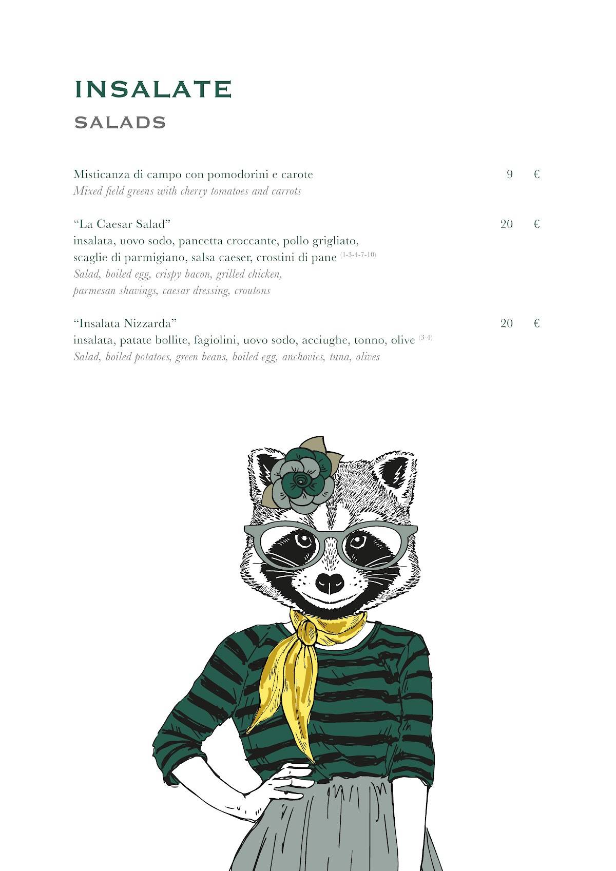 Trattoria Stendhal Roma меню