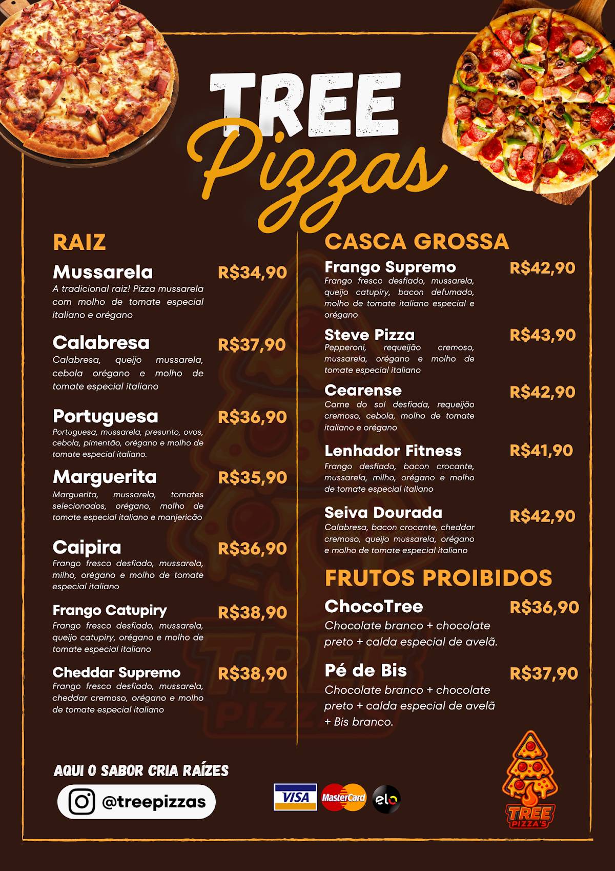 Tree Pizzas меню