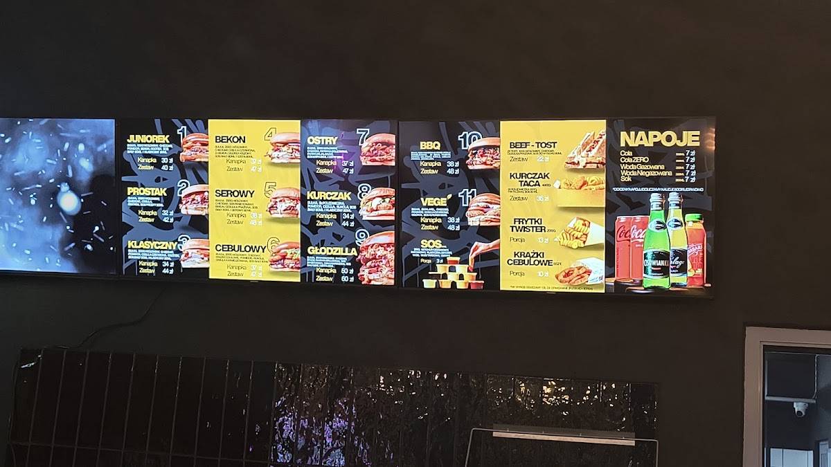UPPS! Burger меню
