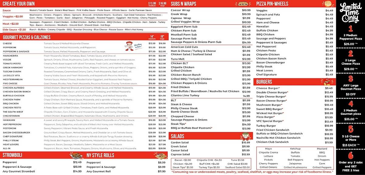 VFCeats - Pizza South Boston меню