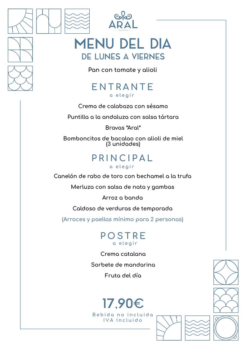 Restaurante ARAL меню