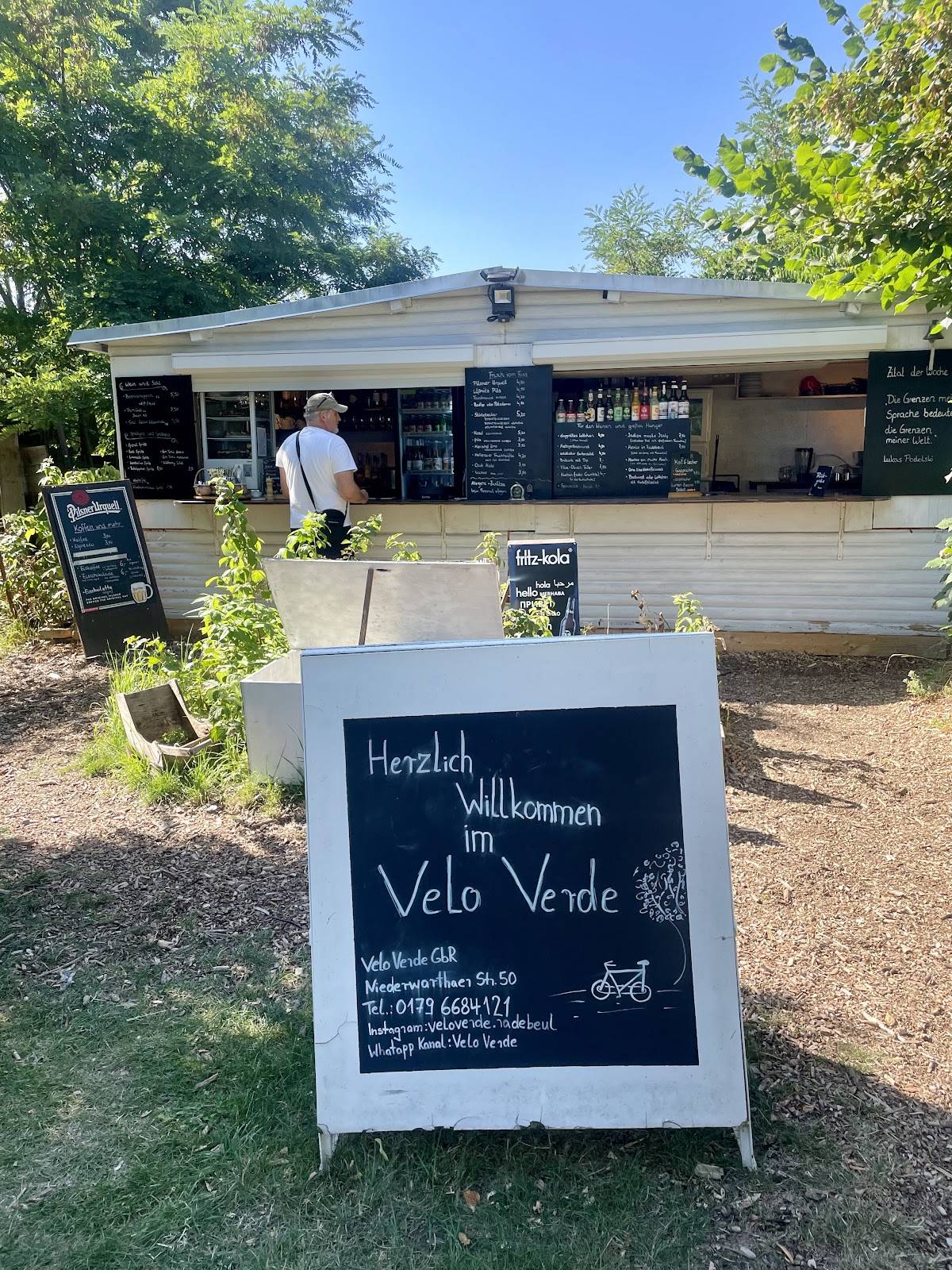 Velo Verde меню
