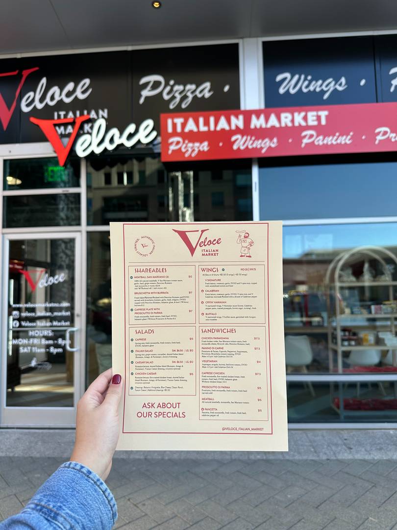 Veloce Italian Market меню