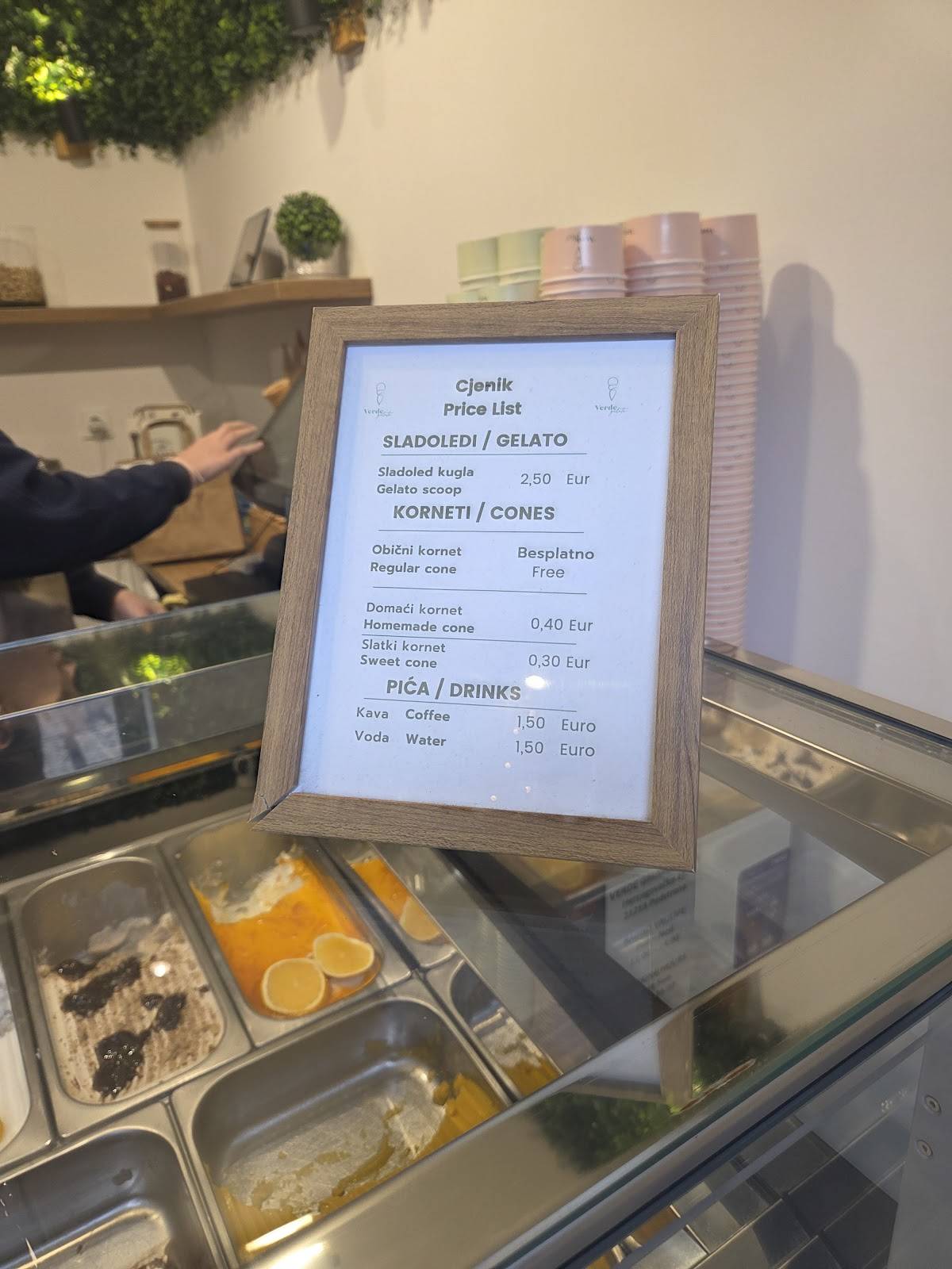 Verde Gelato меню