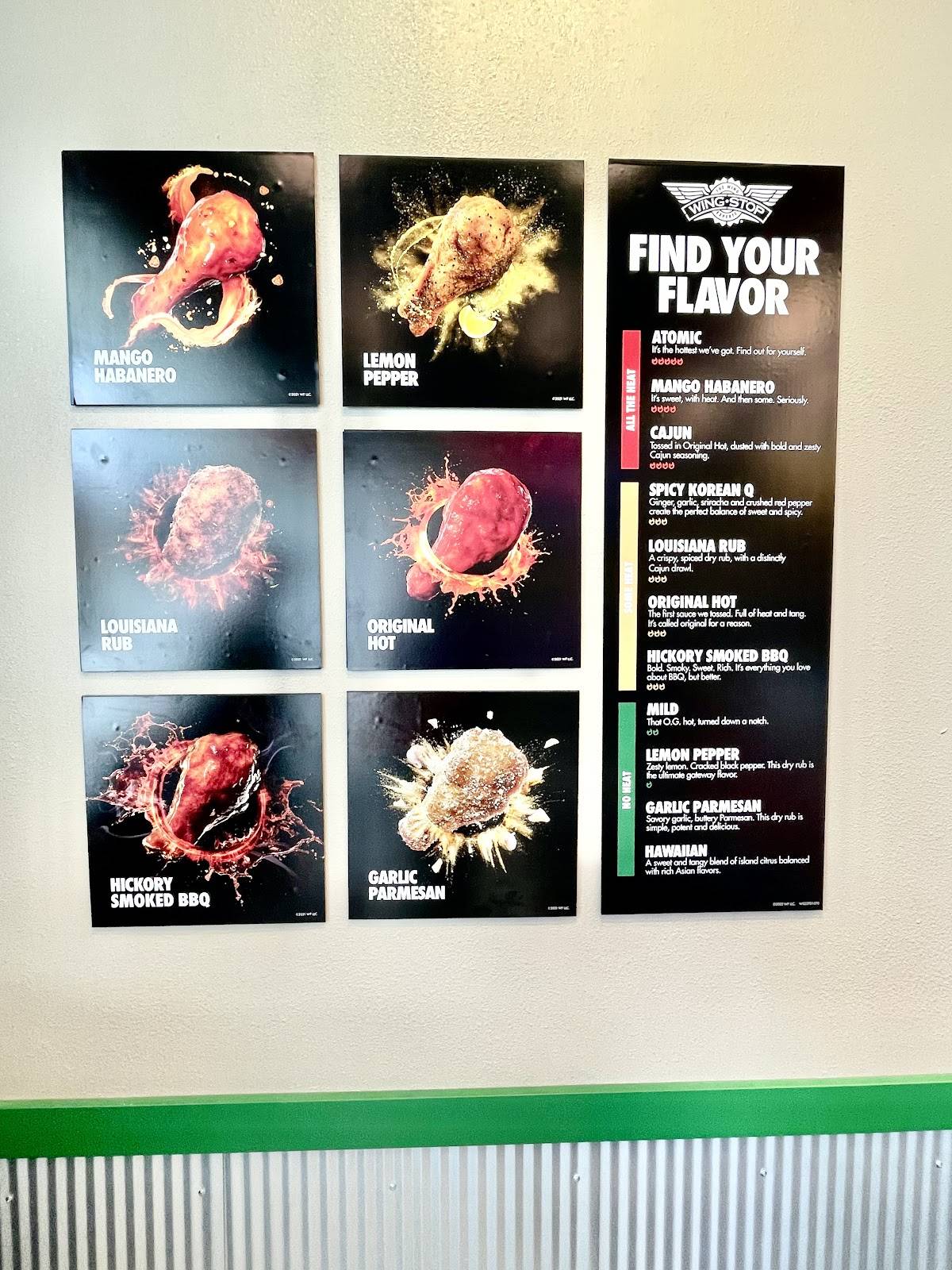 Wingstop меню