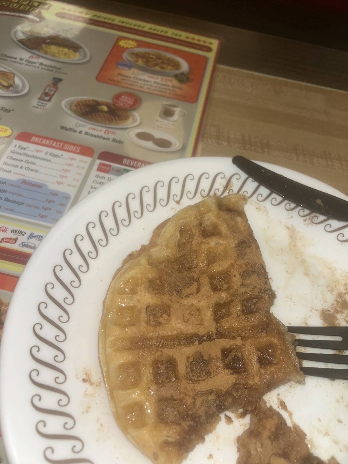 Waffle House меню