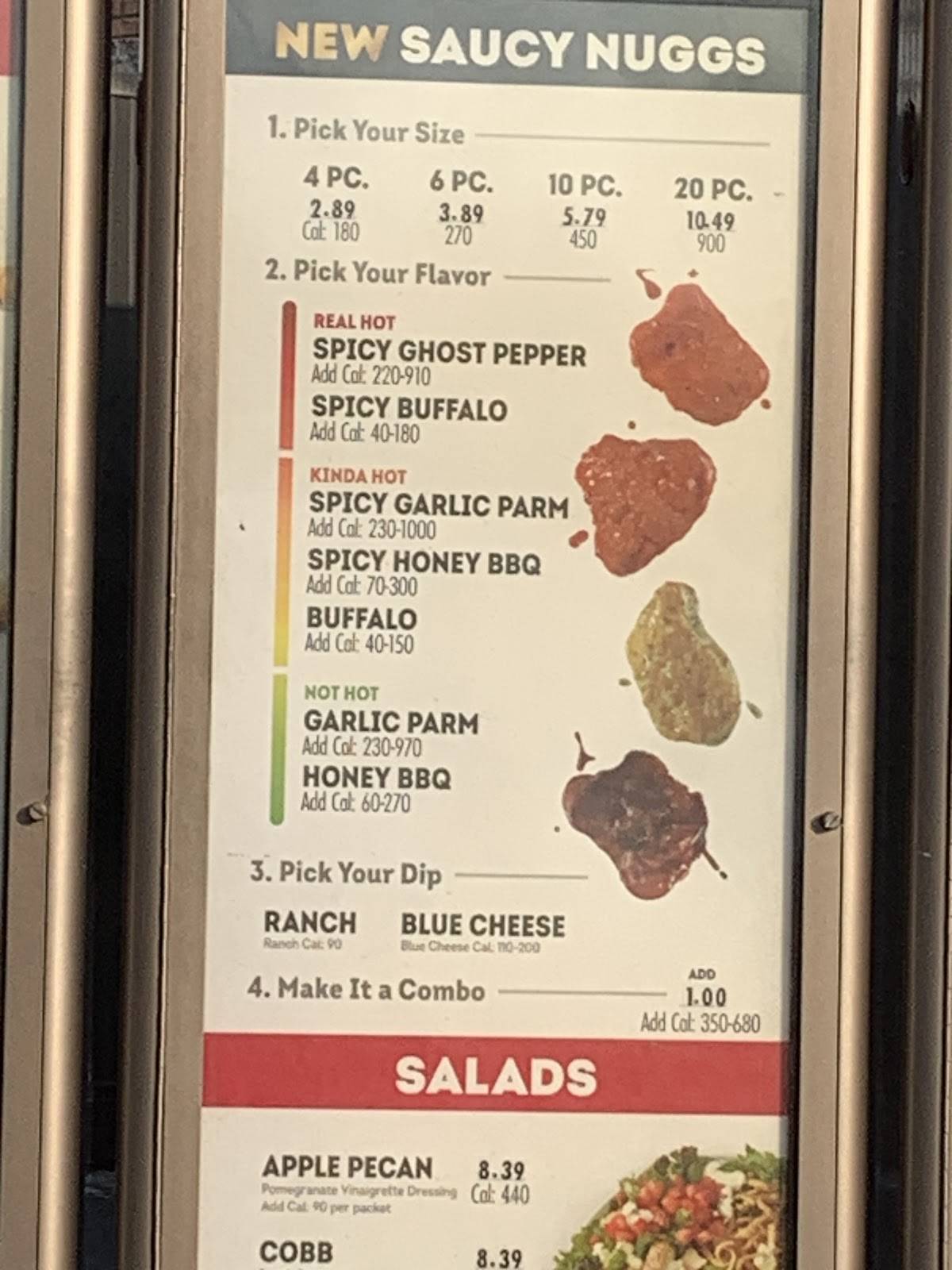 Wendy's меню