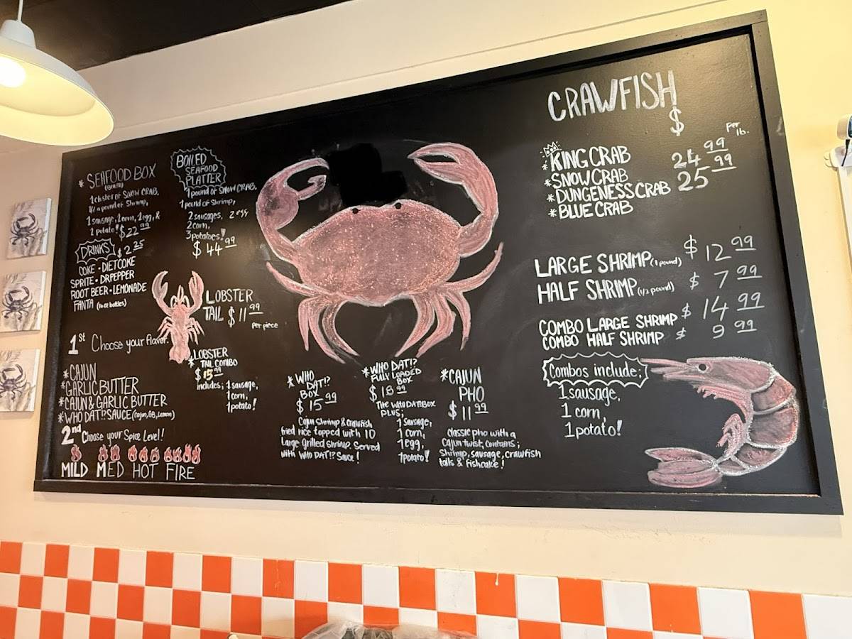 WhoDat Cajun Kitchen меню
