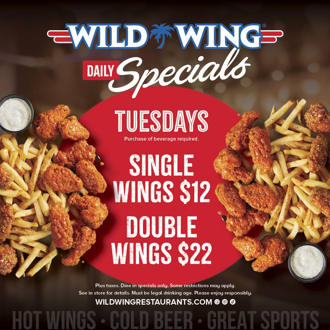Wild Wing меню