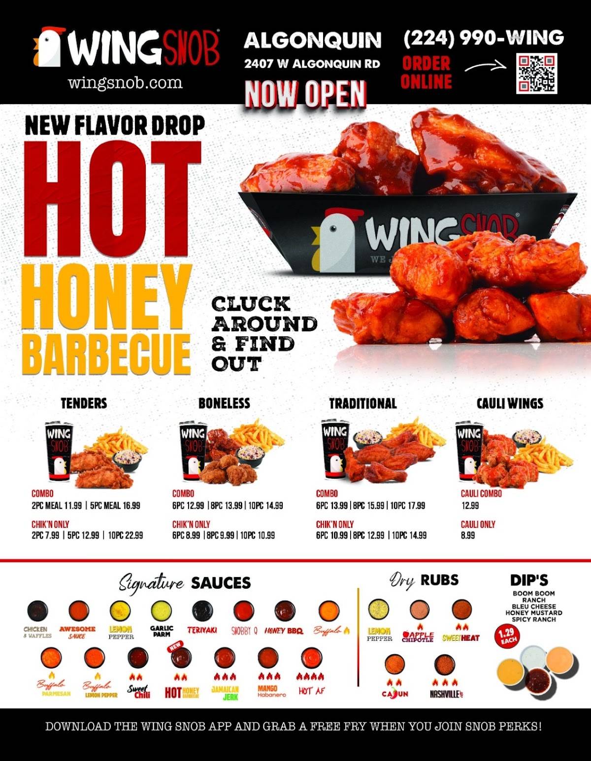 Wing Snob меню