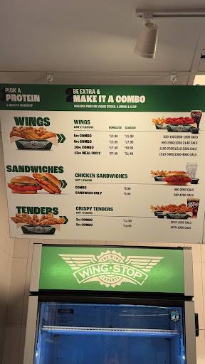 Wingstop меню