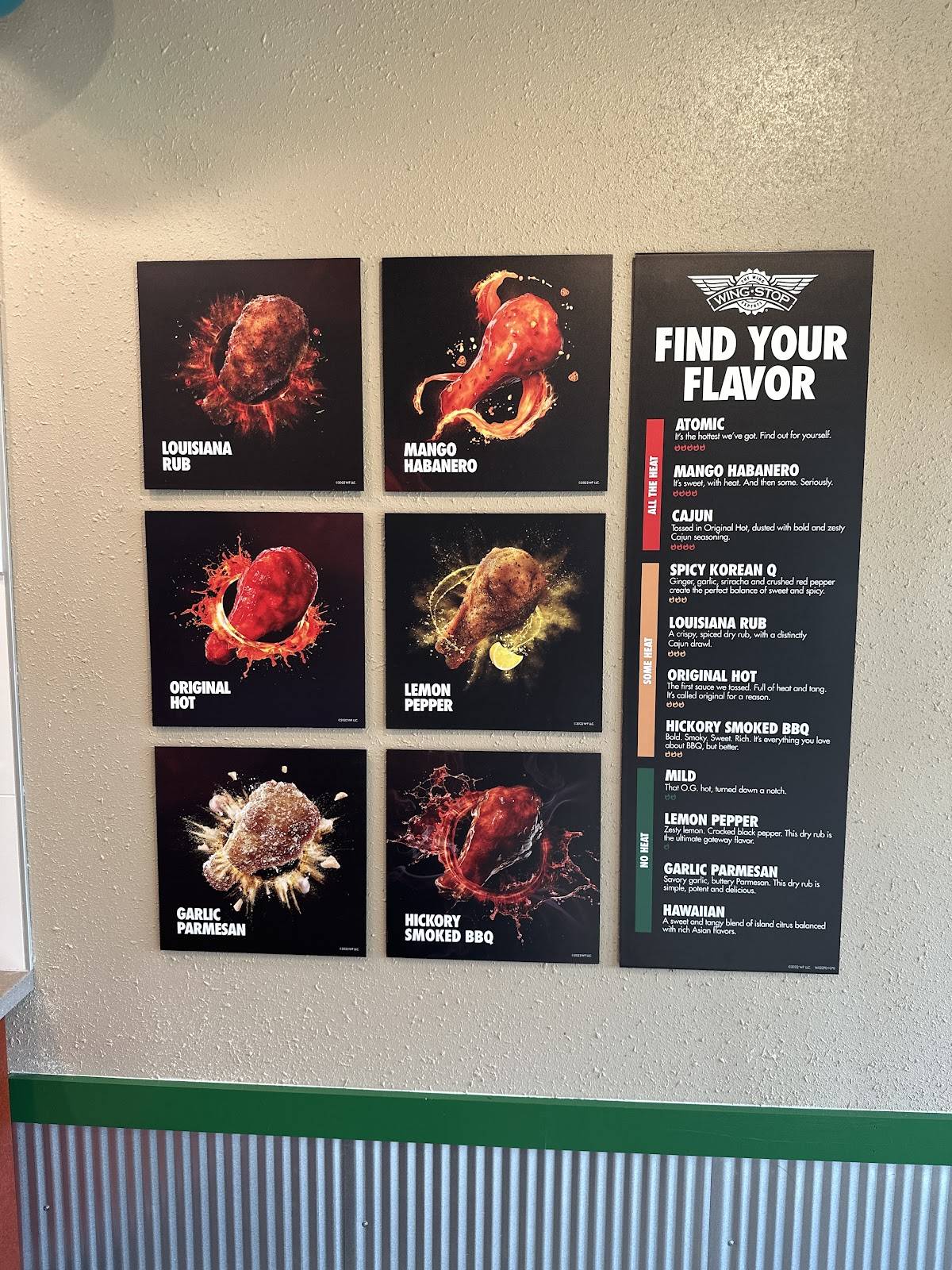 Wingstop меню