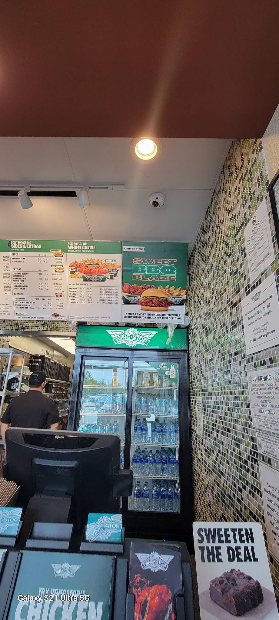 Wingstop меню