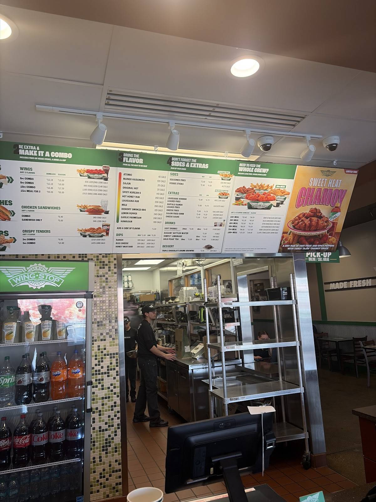 Wingstop меню