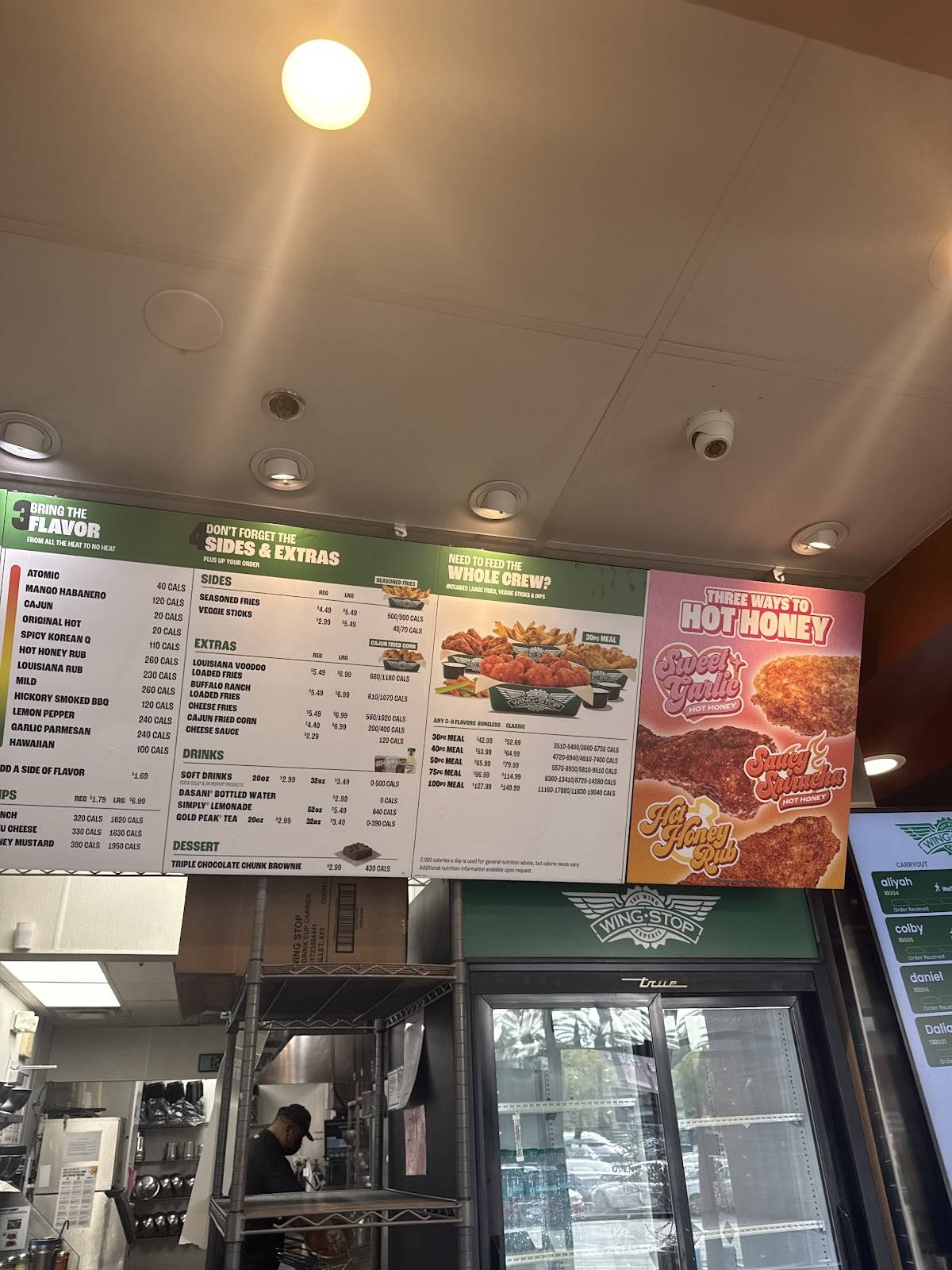 Wingstop меню