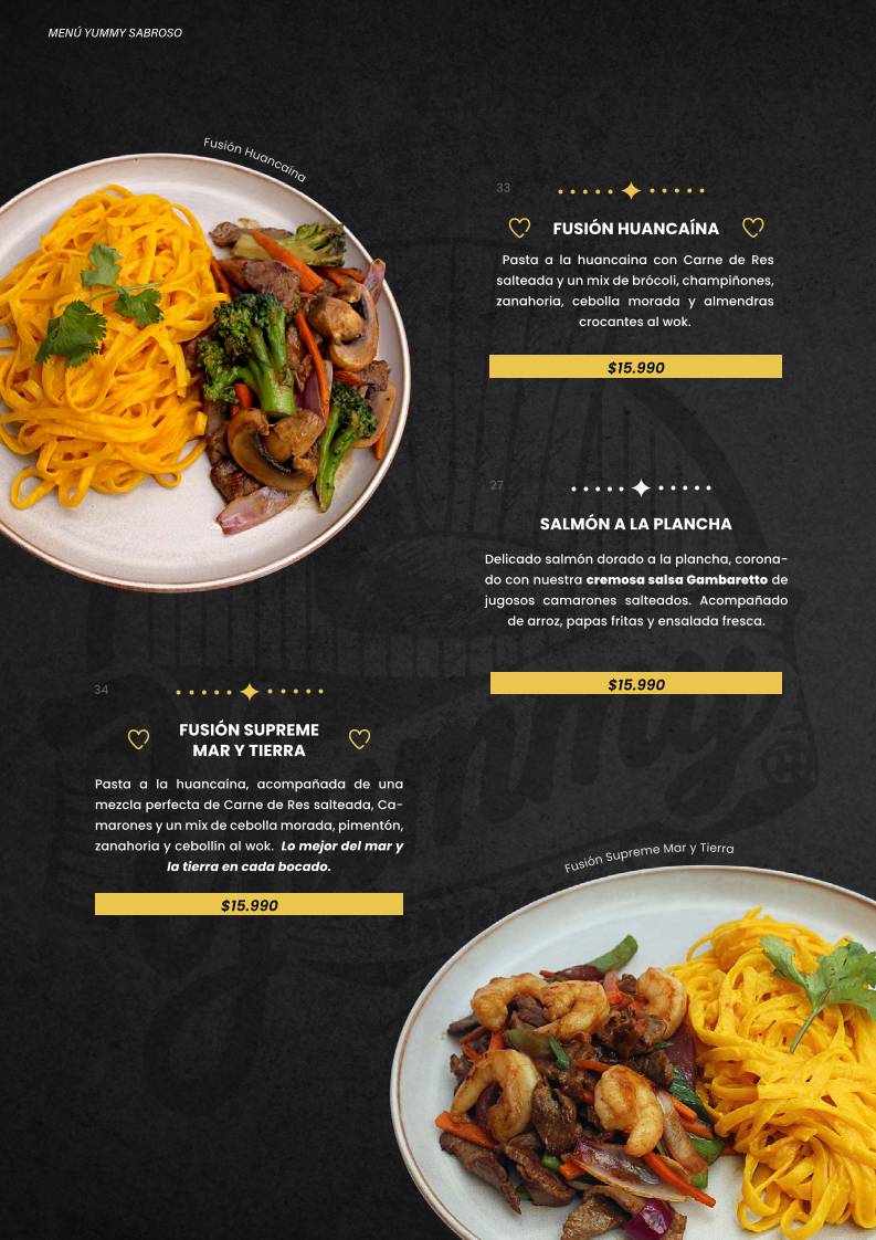Yummy Sabroso меню