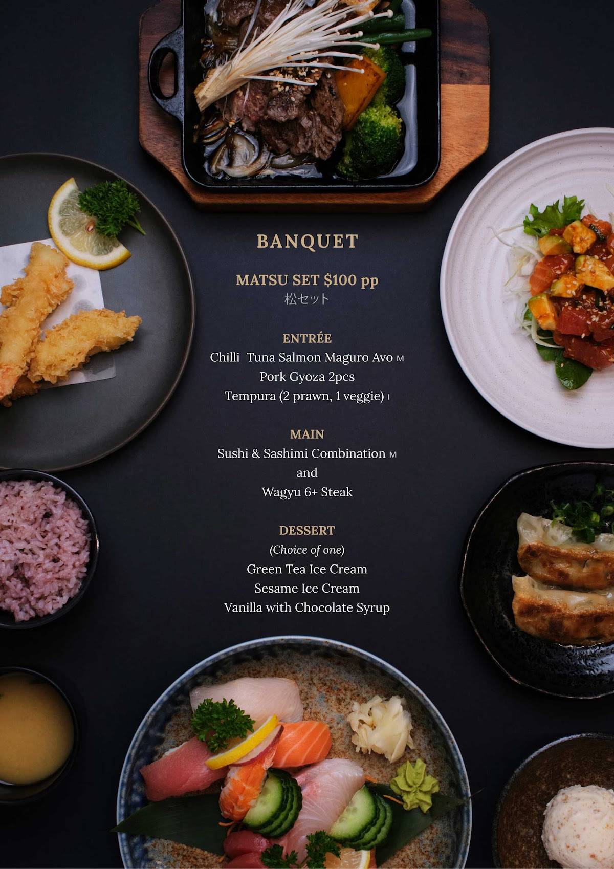 Zen Japanese Restaurant меню