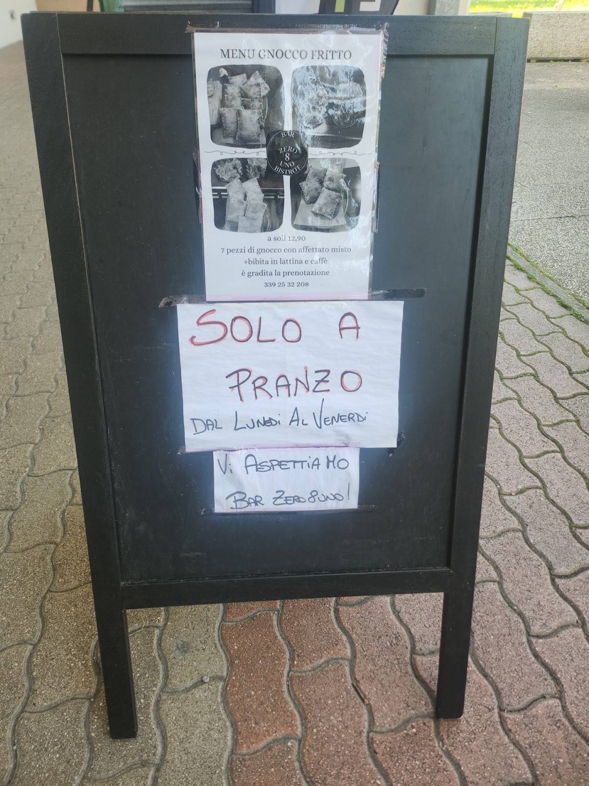 Zero8uno меню