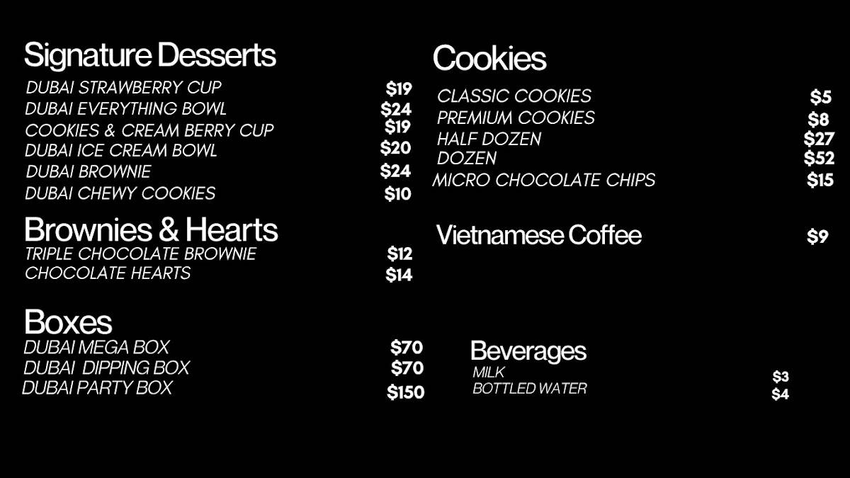 bake the Cookie Shoppe меню